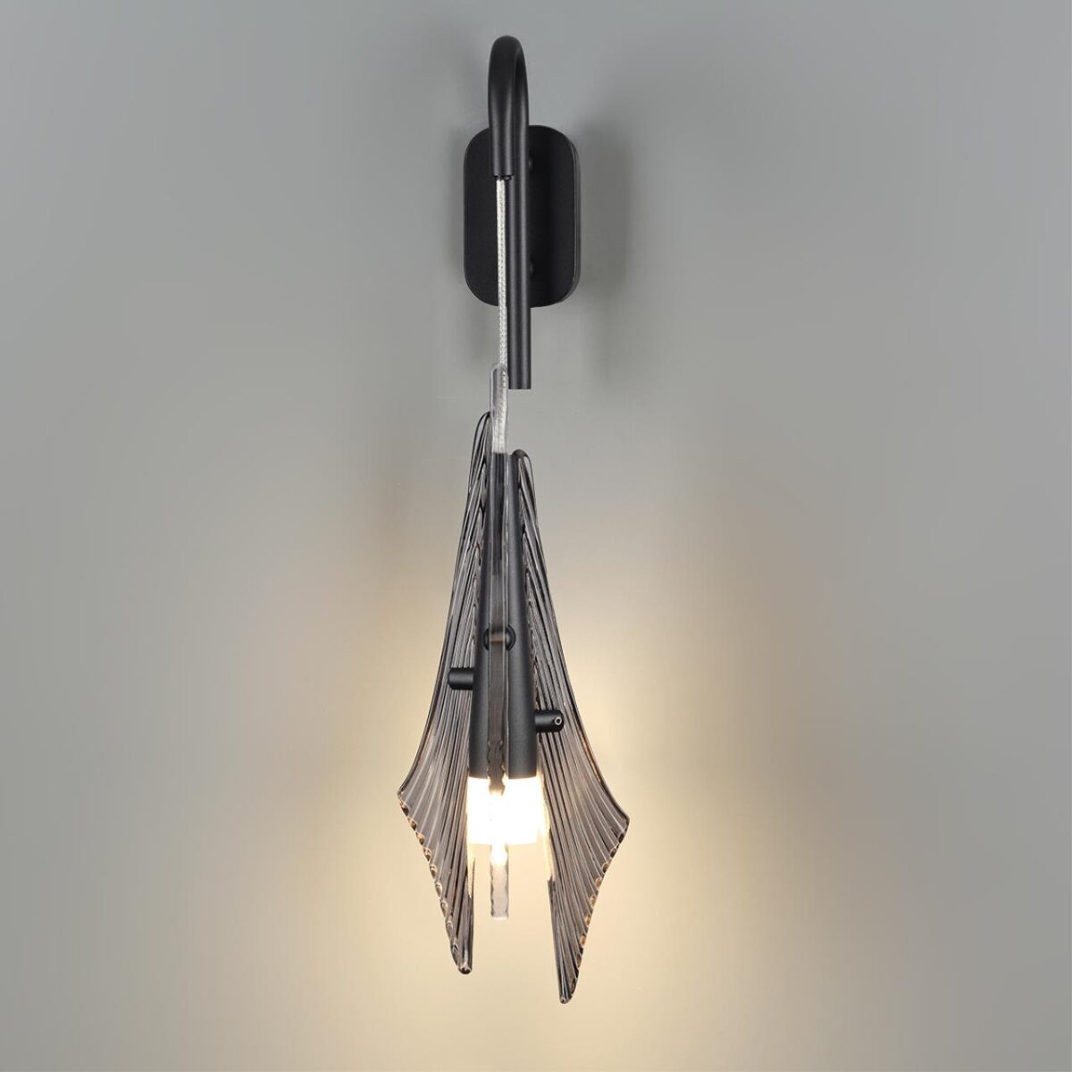 5442/6WL L-VISION ODL_EX26 059 черный/дымчатый/металл/стекло/акрил Бра LED 6W 3000K 633Лм AFALINA — изображение 5