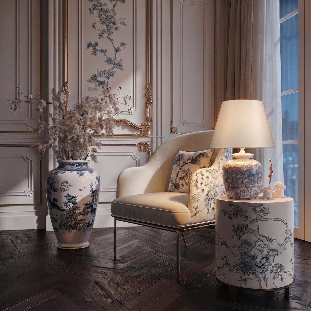 10491T Blue Настольная лампа LOFT IT Orchid — изображение 5