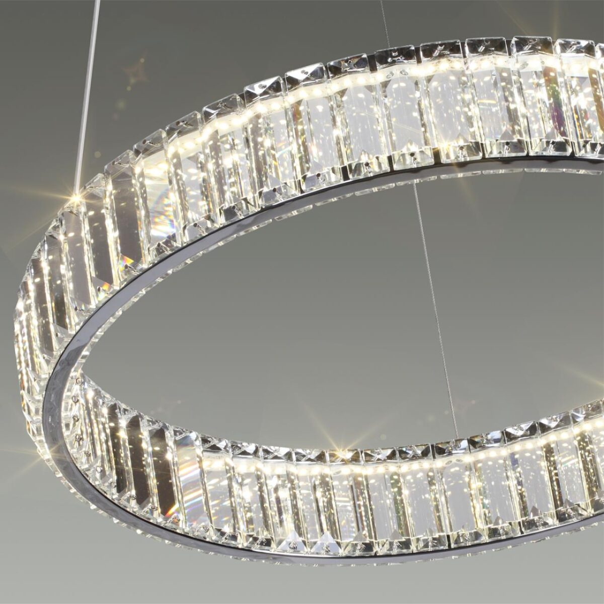 4930/30L L-VISION ODL24 591 хром/прозрачный металл/хрусталь Люстра LED 30W 4000K 3570Лм VEKIA — изображение 6