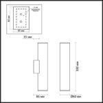 3833/2WA HIGHTECH ODL20 445 золотистый/металл Настенный светильник E27, LED max 7W 220V DARIO — изображение 2