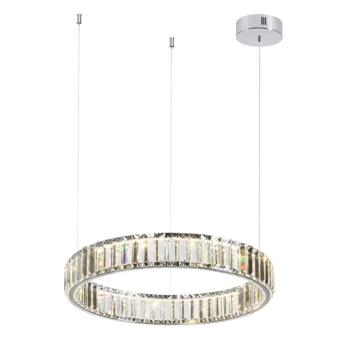 4930/30L L-VISION ODL24 591 хром/прозрачный металл/хрусталь Люстра LED 30W 4000K 3570Лм VEKIA — изображение 2