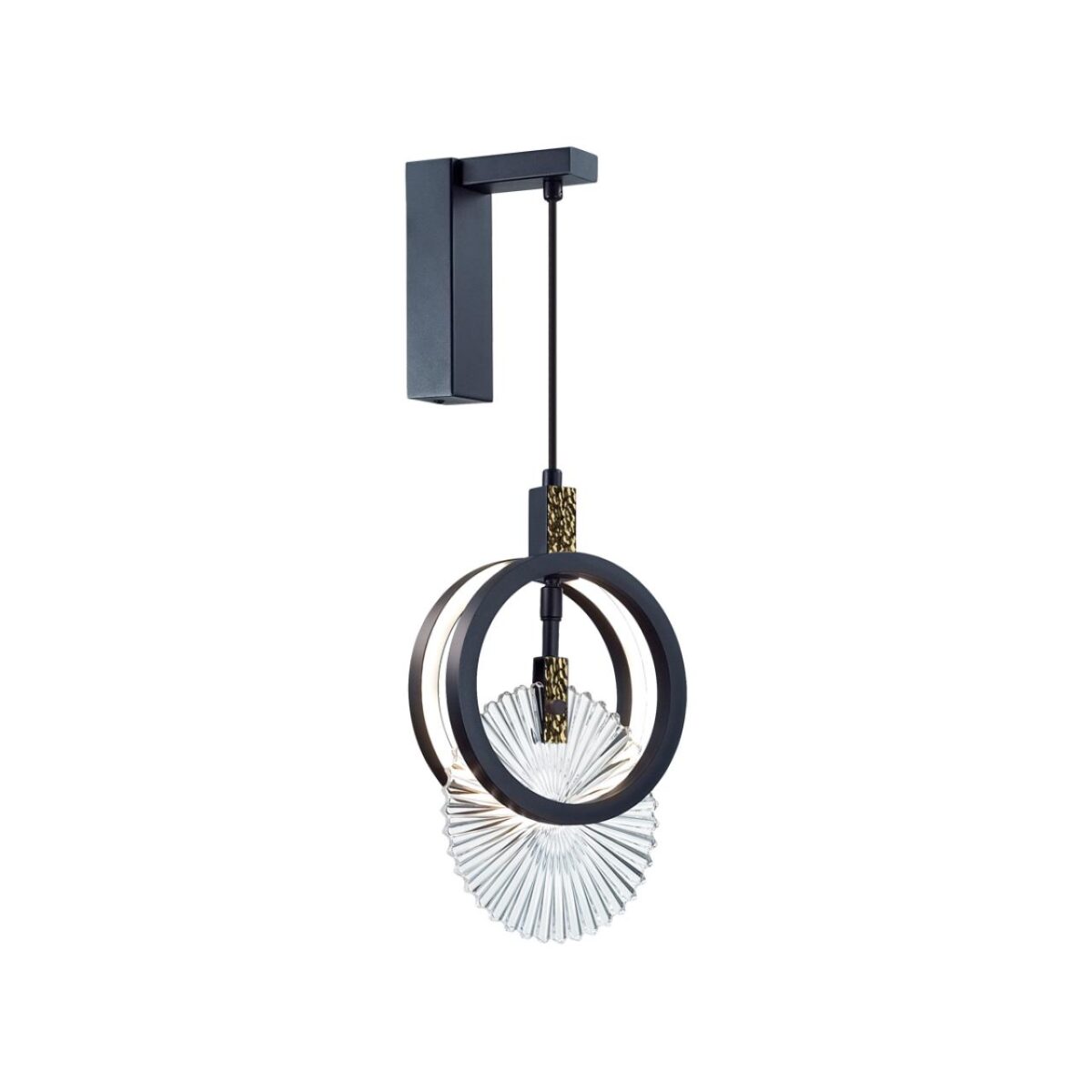 5421/17WL HIGHTECH ODL_EX25 083 черный/золото/металл/стекло Настенный светильник LED 17W 3000K 986Лм MERCURY — изображение 4