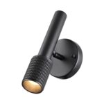 4238/1W HIGHTECH ODL21 321 черный/металл Настенный св-ник выкл на плафоне IP20 LED GU10 max 10W MEHARI — изображение 2
