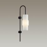 5017/1W MODERN ODL23 405 черный/белый матовый металл/стекло Бра E14 1*40W PIMPA — изображение 4