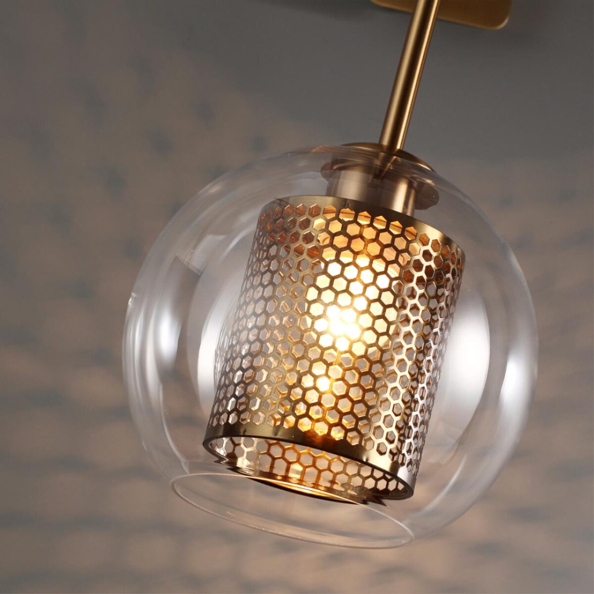 4939/1W PENDANT ODL22 000 античн.бронза/металл/прозрачный/стекло Бра E27 1*40W CLOCKY — изображение 6