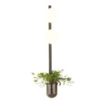 4681/2WA WALLI ODL20 463 черный/белый Настенный светильник E14 2*40W 220V FLOWER — изображение 3