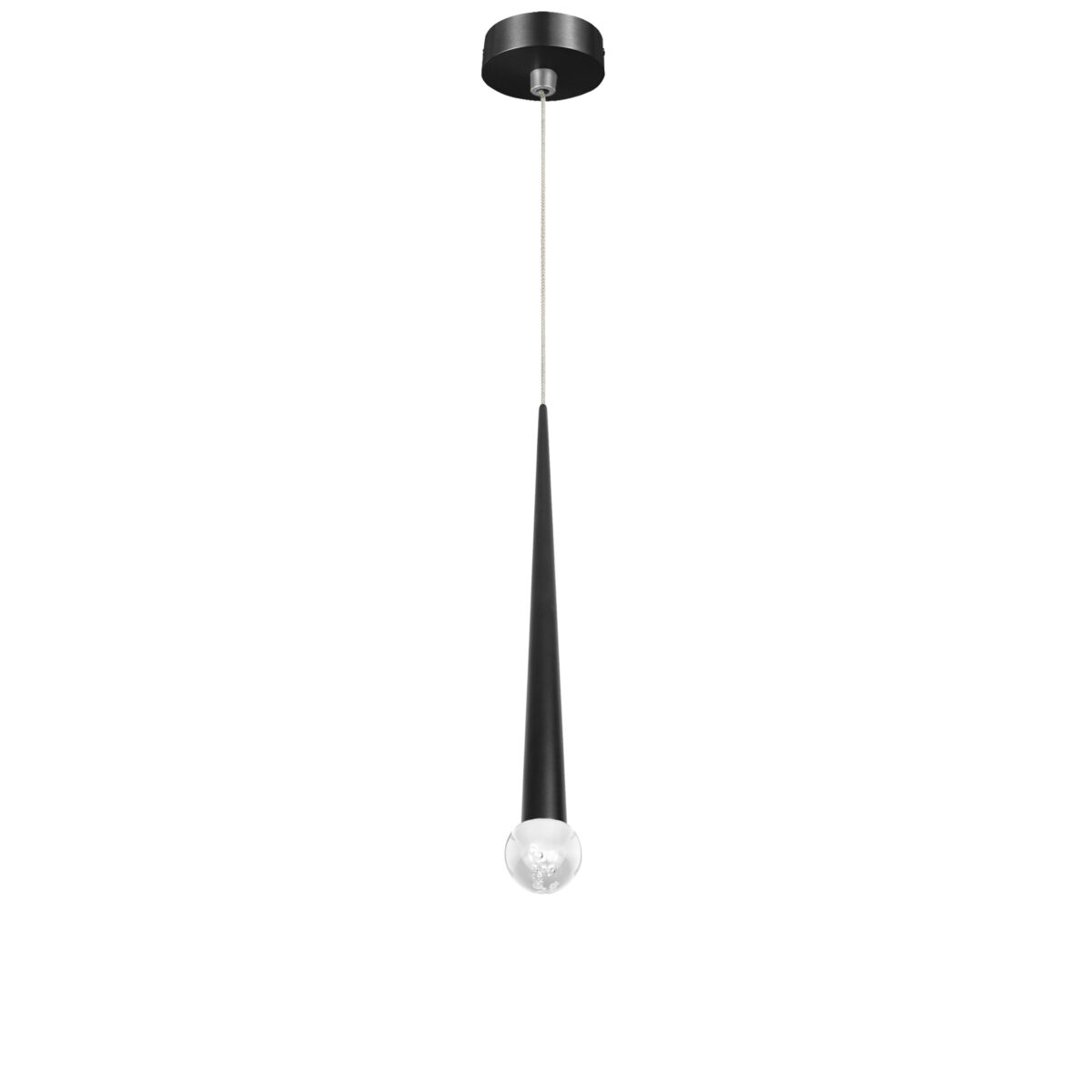 807007-2 Подвес PUNTO MINI с декоративной насадкой (шар) (807007+807000-2) LED 4W 282LM 24G ЧЕРНЫЙ 3CCT 3000/4000/6000K — изображение 1