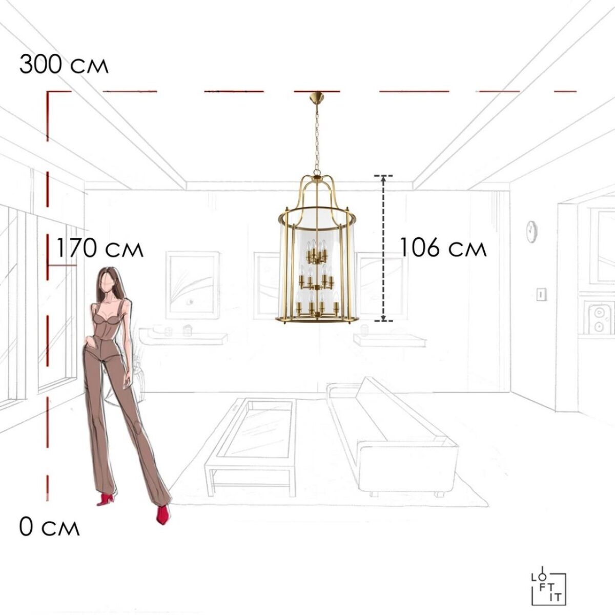 10456/12 AB Подвесной светильник LOFT IT Lighthouse — изображение 10