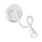 4255/3WL HIGHTECH ODL21 475 белый/металл Настен.светильник выкл на базе IP20 LED 3W 270Лм 3000K ODDS — изображение 3