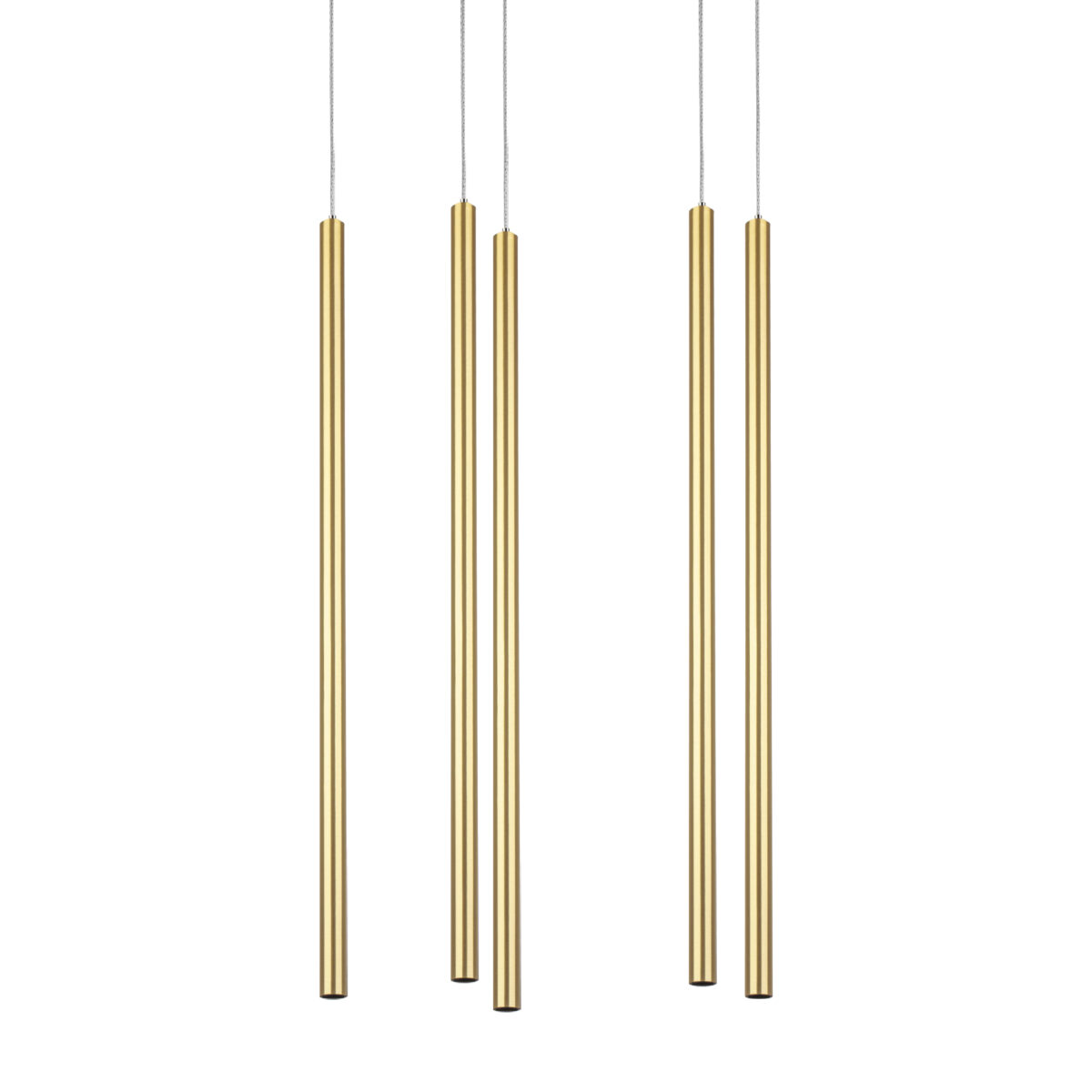L5T747333 Люстра TUBO LED 25W 1500LM 25G ЗОЛОТО 3000K (574723+747333 (5шт) — изображение 6