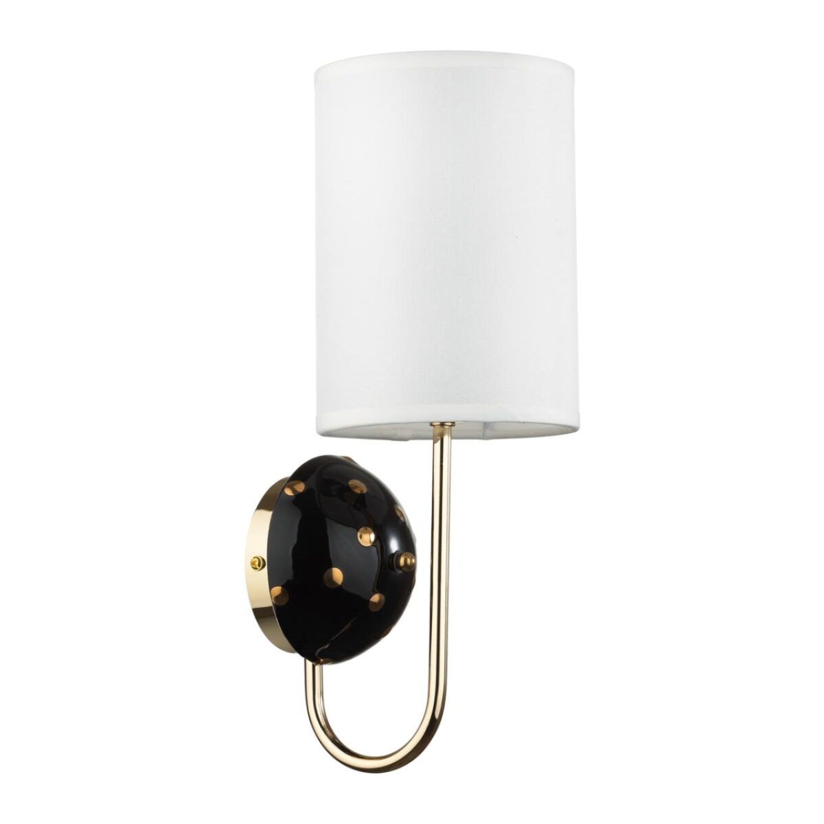 944eb0cbe500ee73a4bb54fee54311cd 5424/1W MODERN ODL_EX24 000 золотой/черный/белый/металл/керамика/ткань Бра E14 1*40W POLLEN — изображение 1