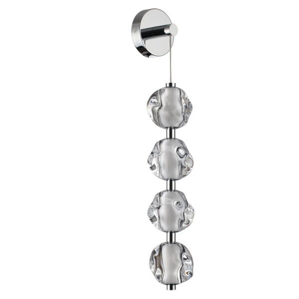 5084/17WL L-VISION ODL25 561 хром/прозрачный/металл/акрил Бра LED 17W 4000K 850Лм JEMSTONE