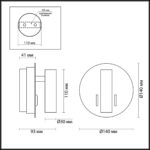 3912/9WL HIGHTECH ODL20 471 бел/металл Наст-й свет-к с лампой д/чтения с выкл LED 9W 3000K 220V BEAM — изображение 2
