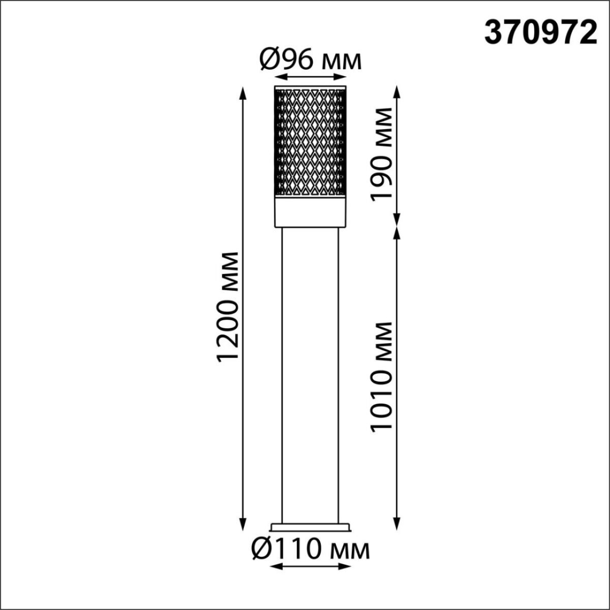 370972 STREET NT24 668 черный Светильник ландшафтный IP54 E27 max 25W 220-240V MATRIX — изображение 3