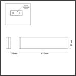 4295/20WL HIGHTECH ODL22 439 золотой/металл Настенный светильник IP20 LED 20W 1690Лм 3000K FRAMANT