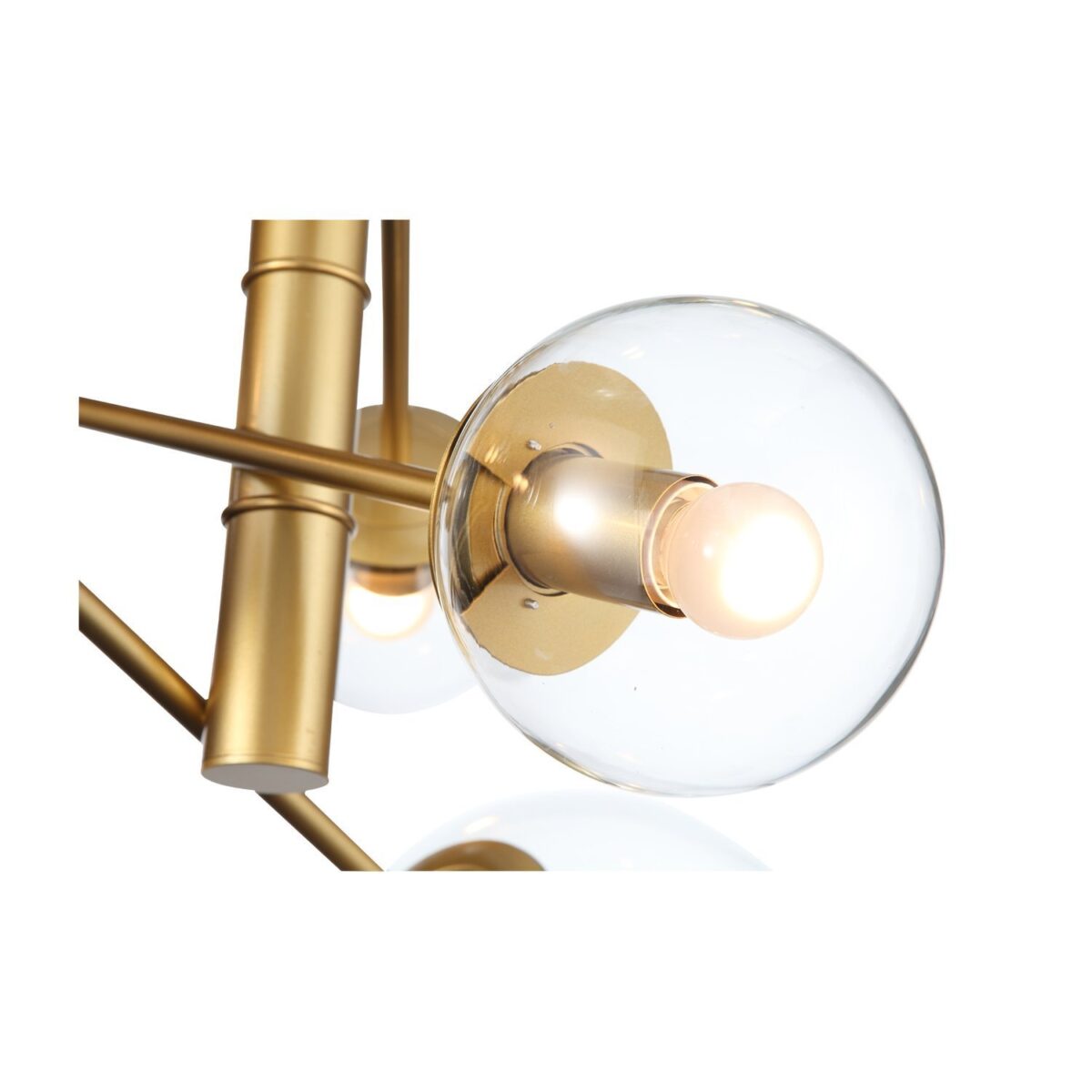 SL1150.203.08 Светильник подвесной ST-Luce Матовое золото/Прозрачный E27 8*40W (из 3-х коробок) ЛИОРА — изображение 3