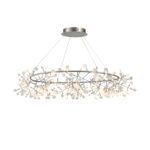 SL379.103.216 Люстра подвесная ST-Luce Серебристый/Белый LED 216*0,5W 3500K РАФИНА