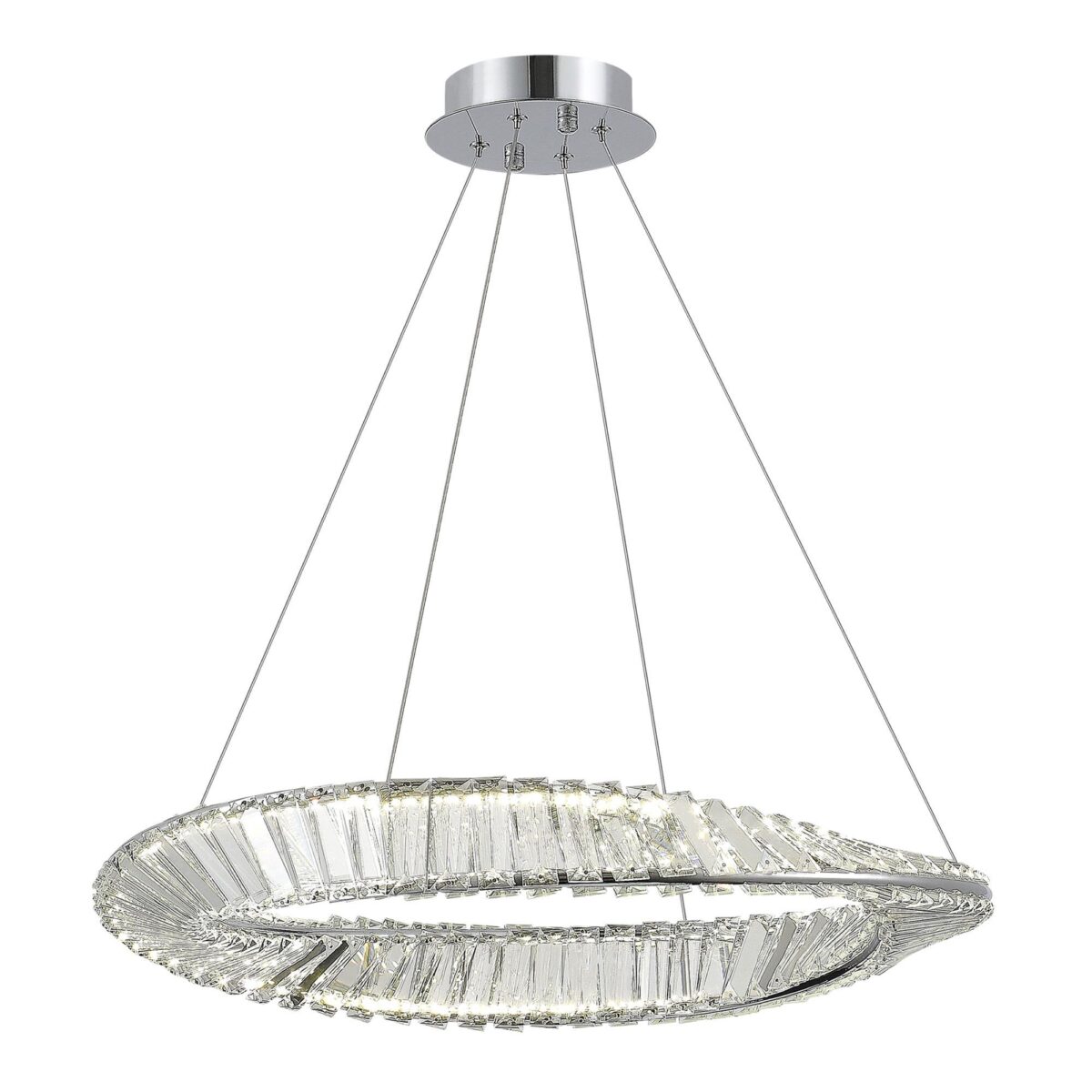 SL6204.101.01 Светильник подвесной ST-Luce Хром/Прозрачный LED 1*32W 4000K РИТОРТО — изображение 1