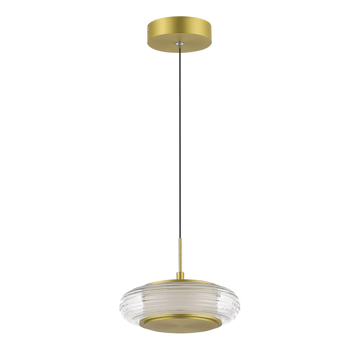 SL6239.203.01 Светильник подвесной ST-Luce золото/прозрачный LED 1*7W 3000K ФРИТЕЛЛА — изображение 2
