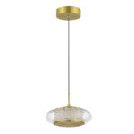 SL6239.203.01 Светильник подвесной ST-Luce золото/прозрачный LED 1*7W 3000K ФРИТЕЛЛА — изображение 2