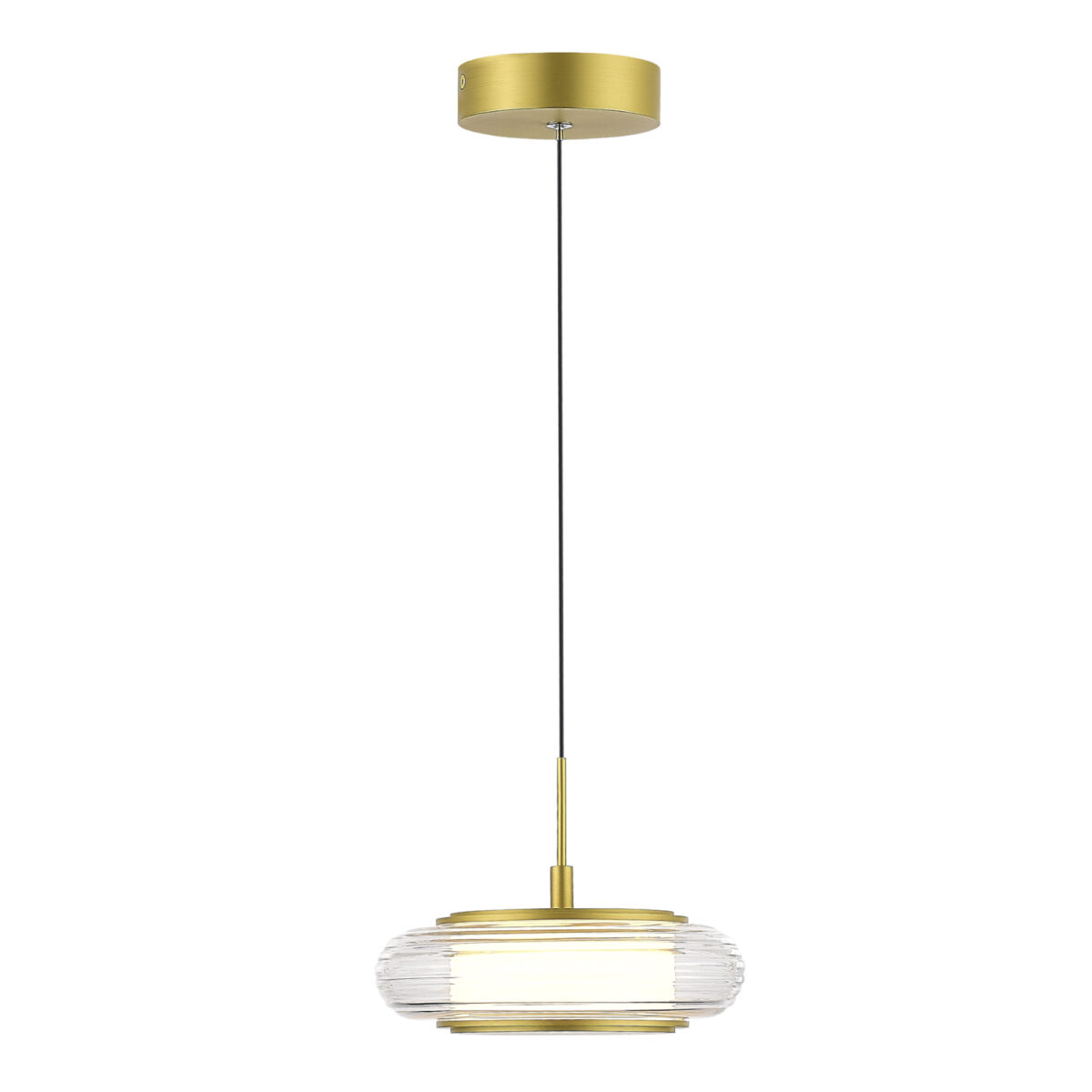 SL6239.203.01 Светильник подвесной ST-Luce золото/прозрачный LED 1*7W 3000K ФРИТЕЛЛА — изображение 3