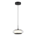 SL6239.403.01 Светильник подвесной ST-Luce черный/прозрачный LED 1*7W 3000K ФРИТЕЛЛА