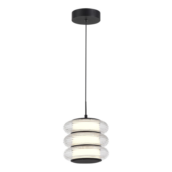 SL6239.403.03 Светильник подвесной ST-Luce черный/прозрачный LED 1*16W 3000K ФРИТЕЛЛА