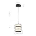 SL6239.403.03 Светильник подвесной ST-Luce черный/прозрачный LED 1*16W 3000K ФРИТЕЛЛА — изображение 4