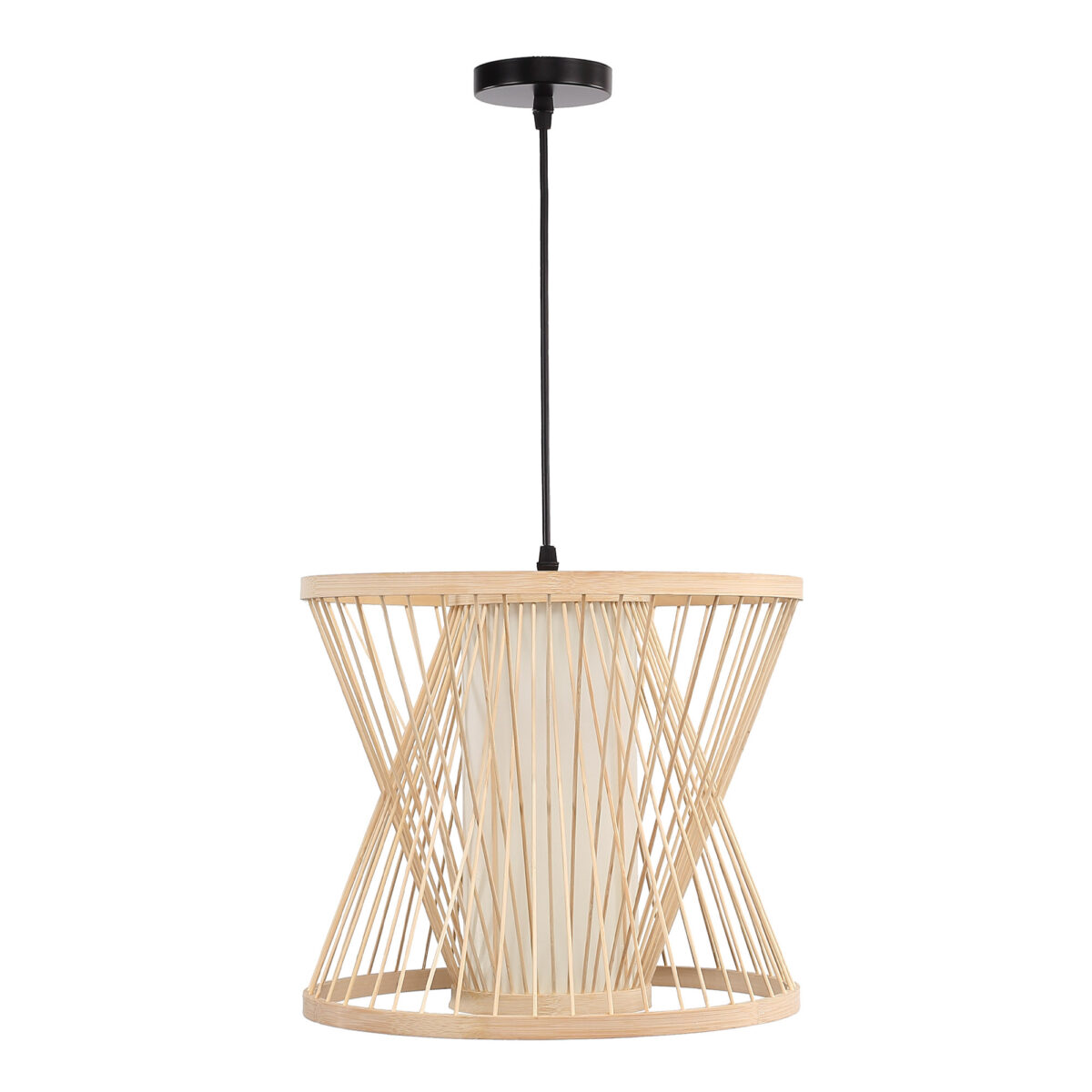 SL6241.503.01 Светильник подвесной ST-Luce Древесный/Белый E27 1*40W АЛЬМА — изображение 2