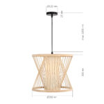 SL6241.503.01 Светильник подвесной ST-Luce Древесный/Белый E27 1*40W АЛЬМА — изображение 6