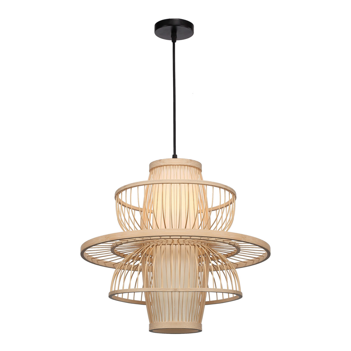 SL6241.513.01 Светильник подвесной ST-Luce Древесный/Белый E27 1*40W АЛЬМА — изображение 3