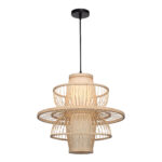 SL6241.513.01 Светильник подвесной ST-Luce Древесный/Белый E27 1*40W АЛЬМА — изображение 3