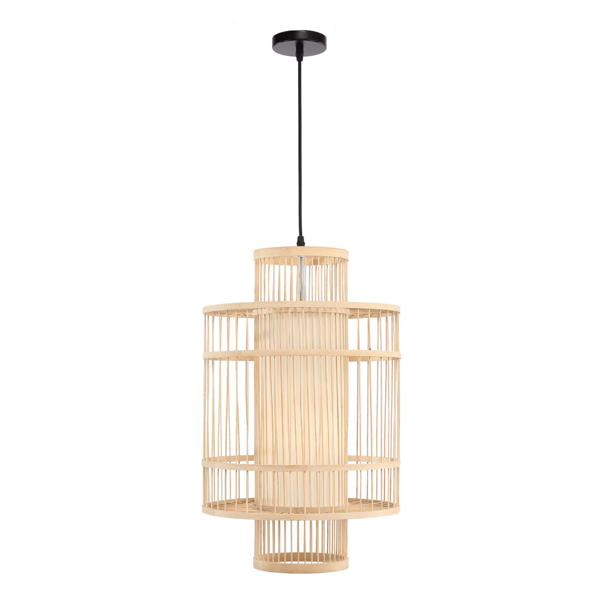 SL6241.523.01 Светильник подвесной ST-Luce Древесный/Белый E27 1*40W АЛЬМА — изображение 1