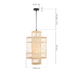 SL6241.523.01 Светильник подвесной ST-Luce Древесный/Белый E27 1*40W АЛЬМА — изображение 6