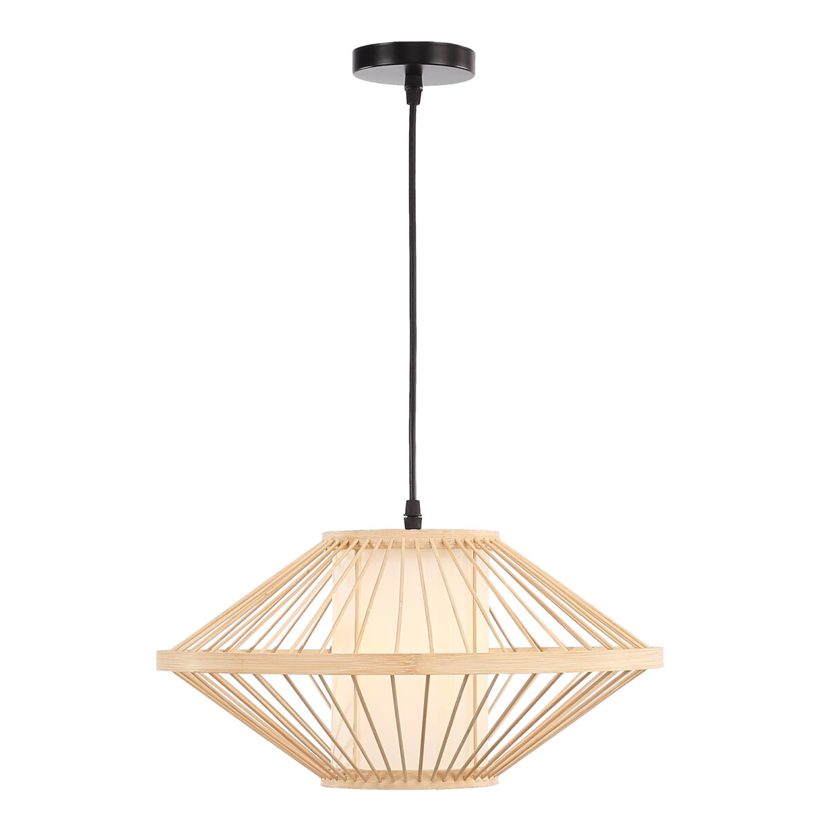 SL6241.533.01 Светильник подвесной ST-Luce Древесный/Белый E27 1*40W АЛЬМА — изображение 1