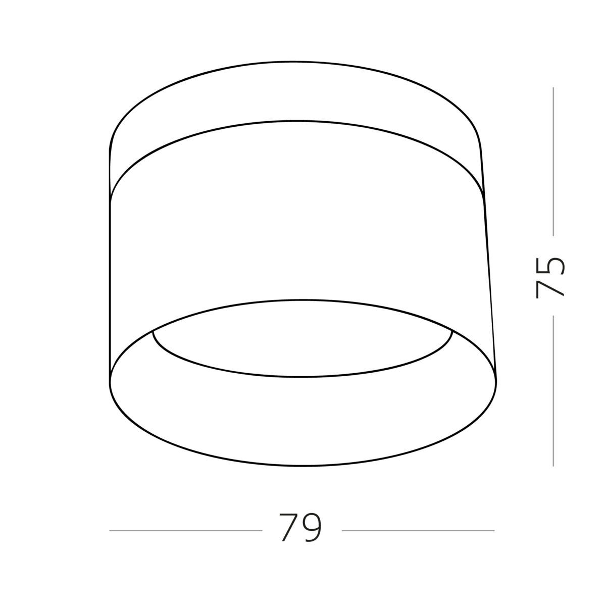 ST102.542.09 Светильник потолочный Белый LED 1*9W 4000K 702Lm Ra>80 120° IP20 D79xH75 170-240V Накладные светильники — изображение 3