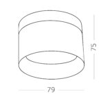 ST102.542.09 Светильник потолочный Белый LED 1*9W 4000K 702Lm Ra>80 120° IP20 D79xH75 170-240V Накладные светильники — изображение 3