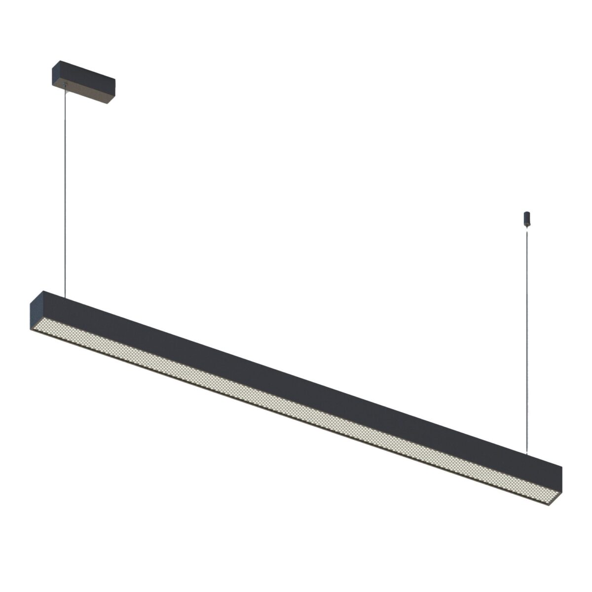 ST612.433.32 Светильник подвесной Черный LED 1*35W 3000K 698Lm Ra>80 120°IP20 L1120xW50xH60 180-220V Подвесные светильники — изображение 1