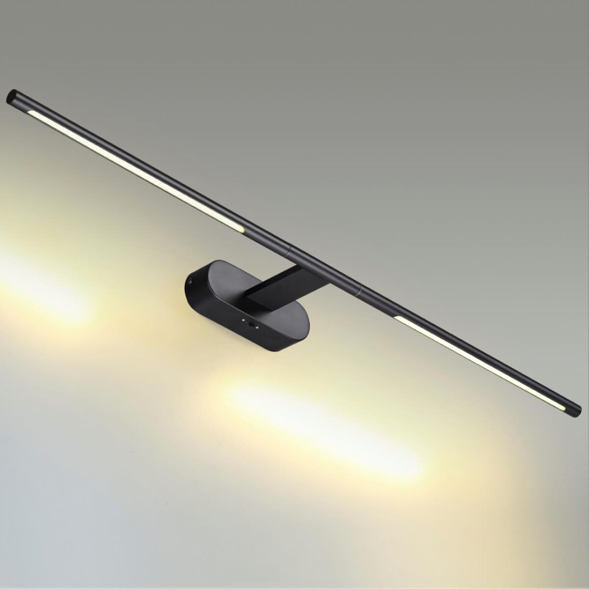 6634/9WL HIGHTECH ODL24 483 металл/черный/акрил Настенный светильник IP20 LED 8W 3000K/3800K/5100K (перекл ч/з тумблер) 220V ALEDO — изображение 3