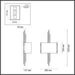 4895/2WA MODERN ODL_EX23 000 бронзовый/дымчатый/металл/стекло Бра E27 2*40W MARGARET — изображение 2