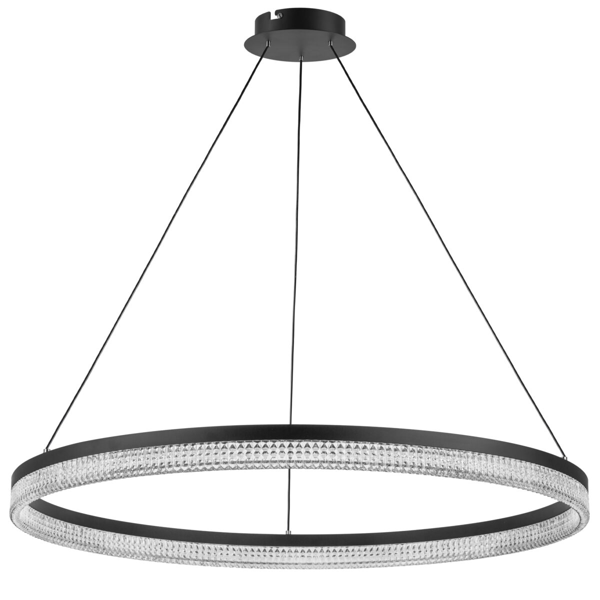 736187 Люстра ROTONDA 51W LED 2808LM 180G ЧЕРНЫЙ 3000K — изображение 1