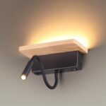 3868/8WL HIGHTECH ODL19 475 св.дерево/дерево Настен. светильник LED 8W 560Лм 3000К USB зарядка WOODY — изображение 4