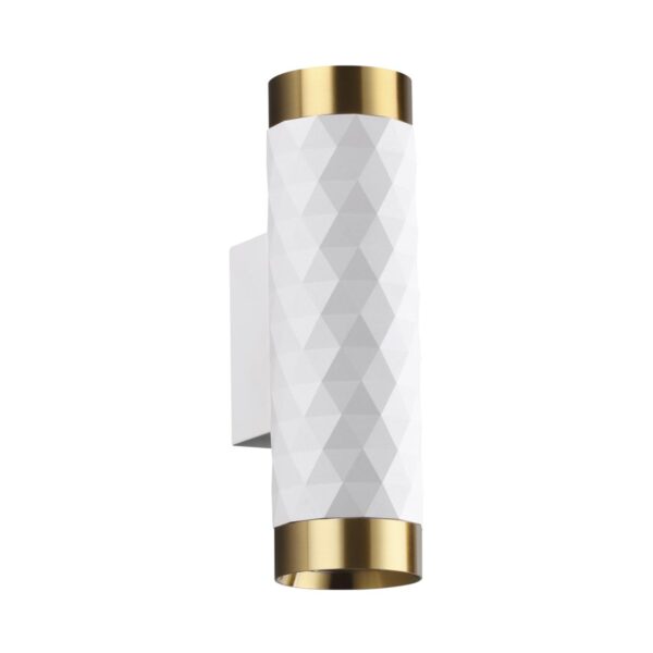 4286/2W HIGHTECH ODL22 000 белый/золотистый/металл Настенный светильник IP20 LED GU10 max 2*10W AD ASTRUM