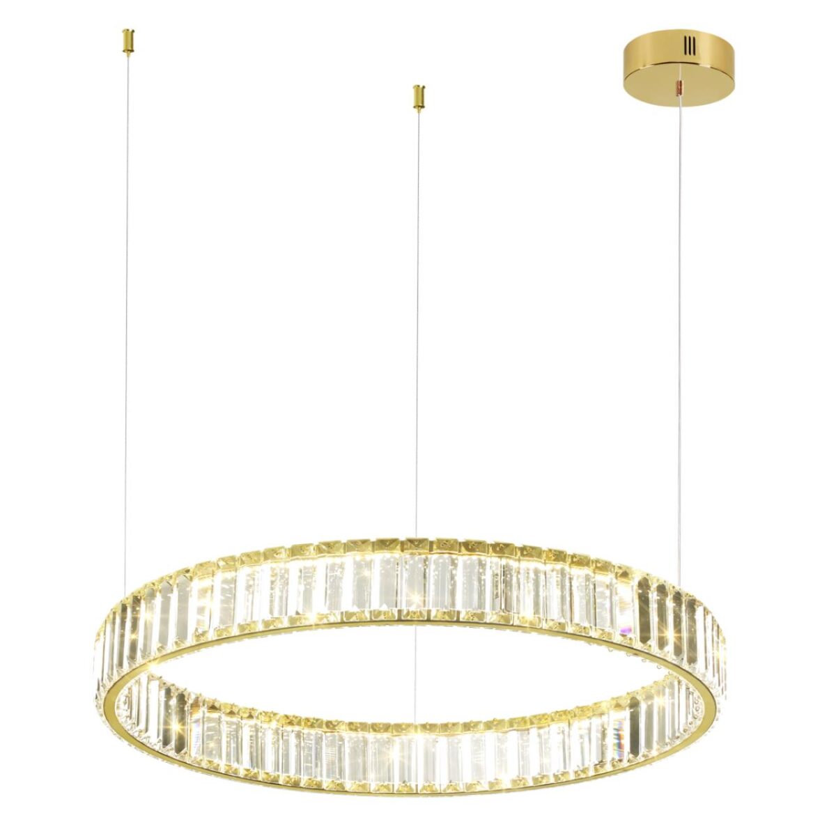 5015/36L L-VISION ODL23 587 золотой/прозрачный металл/хрусталь Люстра LED 36W 4000K 3600Лм VEKIA — изображение 3