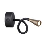 4289/3WL HIGHTECH ODL22 475 черный с античн.бронзой Настенный светильник с выкл. IP20 LED 3W 265Лм 3000K ODDS — изображение 2