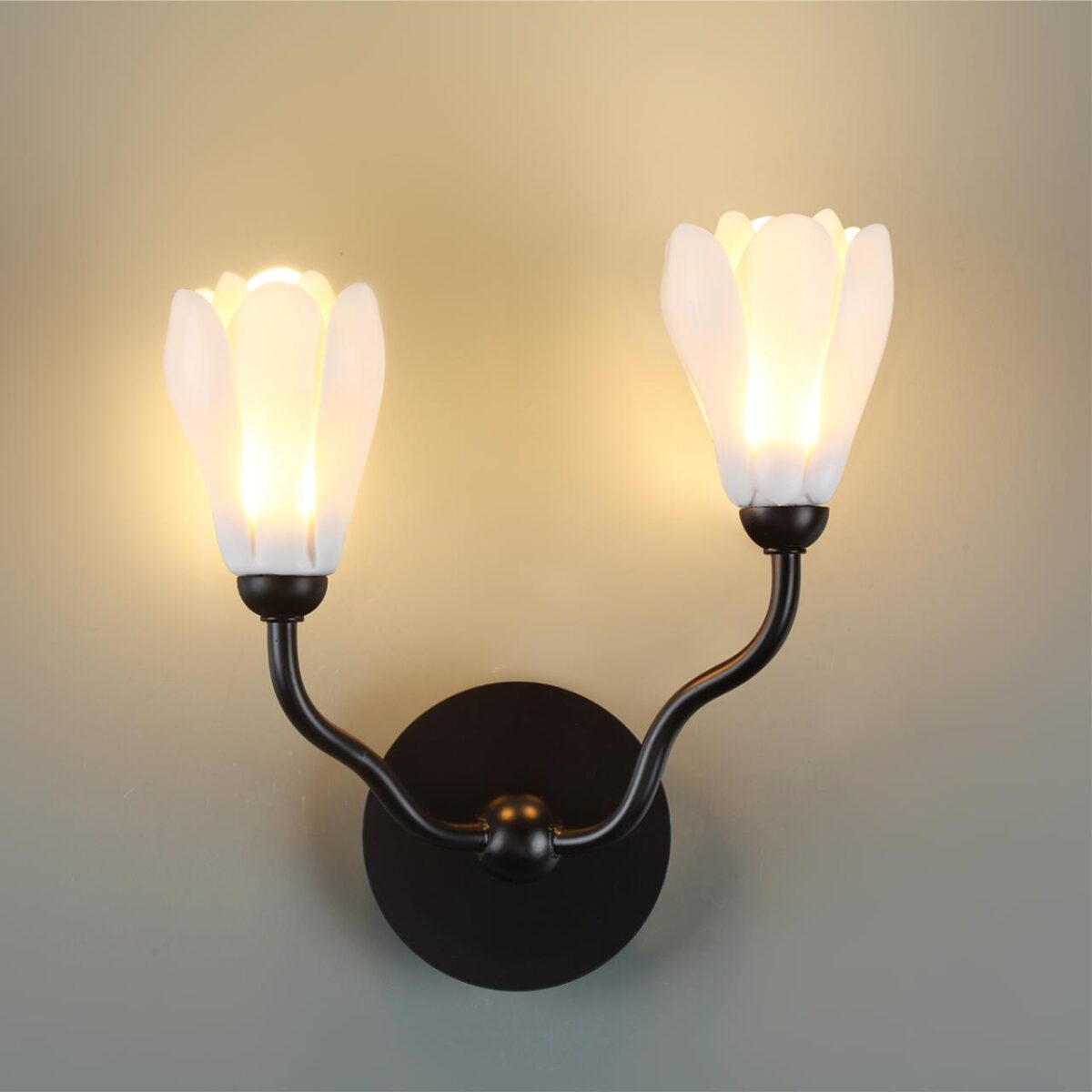 5090/2W MODERN ODL25 553 черный матовый/белый/фарфор Бра G4 LED 2*5W GARDI — изображение 5