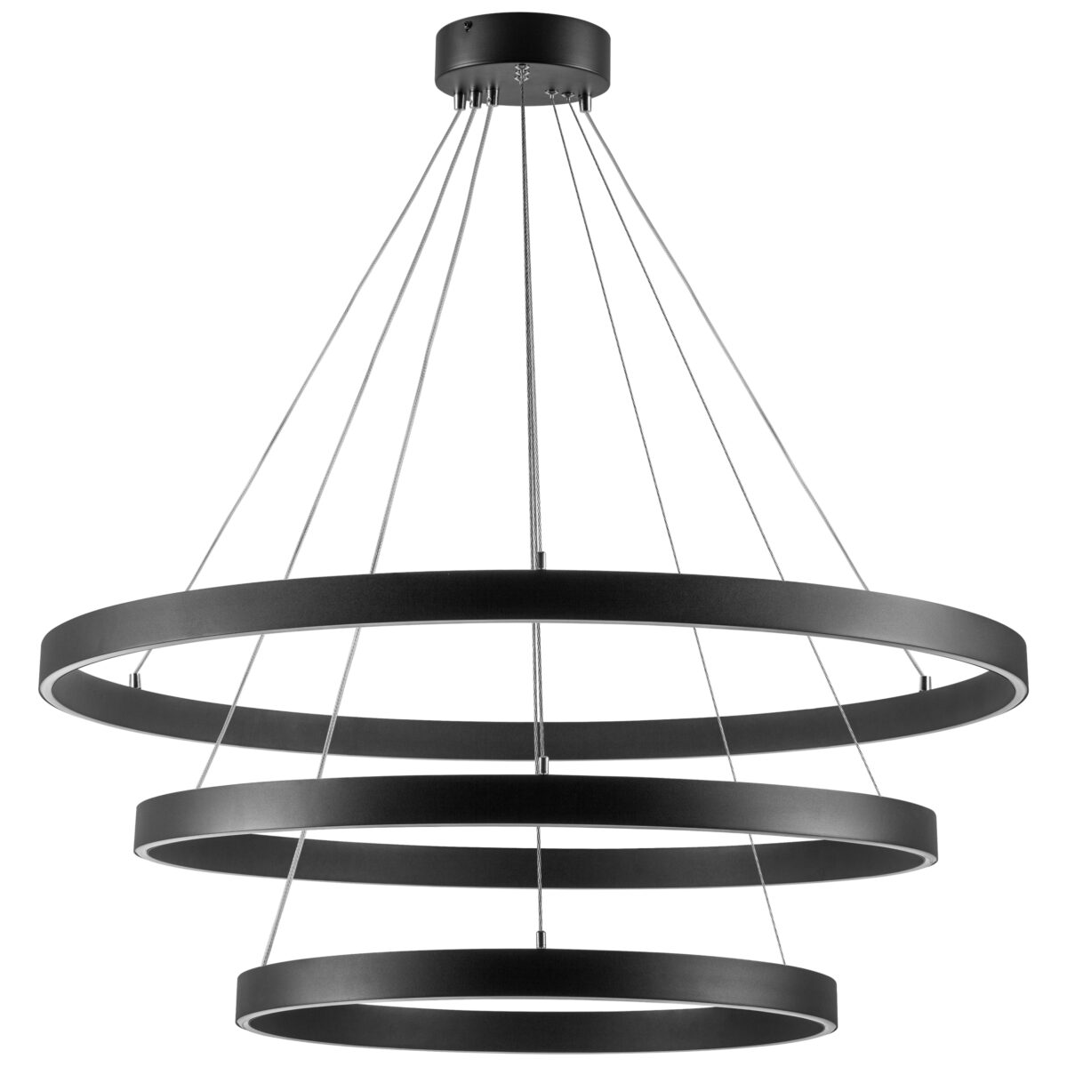 748227 Люстра SATURNO LED 132W 11000LM 70G ЧЕРНЫЙ 3000-6000K — изображение 1