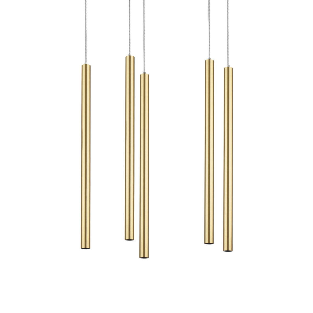 L5T747243 Люстра TUBO LED 25W 1600LM 25G ЗОЛОТО 4000K (574723+747243 (5шт) — изображение 3