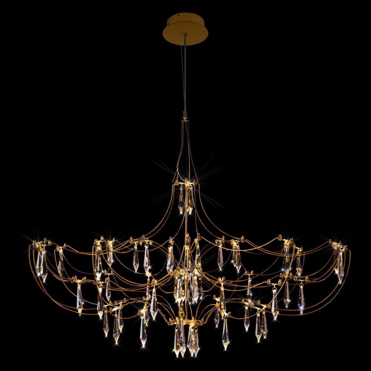 10589/900 Gold Asfour Подвесной светильник LOFT IT Mira — изображение 2