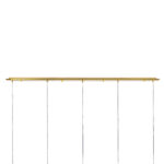 L5PL721132 Подвес пятерной линейный EXTRA 5x3x5W(led) G9 (721132 - 5 + 572162 -1) ЗОЛОТО — изображение 3